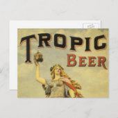  productlabelkunst, Tropische bier Gladiator Briefkaart (Voorkant / Achterkant)