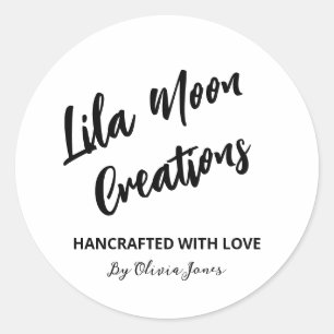 Productlabels voor bedrijfsnaam ronde sticker