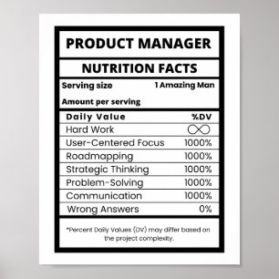 Productmanager Koele Hard werkende baas Poster