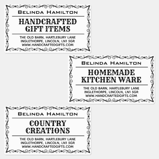 Productnaam en beschrijving op etiket labels (Groep)