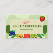Produire Carte de visite de fruits et légumes (Devant)