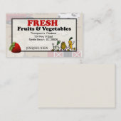 Produire le Carte de visite (Devant / Derrière)