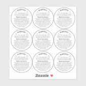 Produit de bougie Vinyl Transparent Étiquette d'av (Feuille)