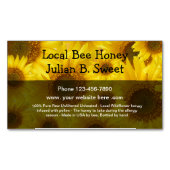 Produit de miel d'abeilles local Cartes de visite  (devant)