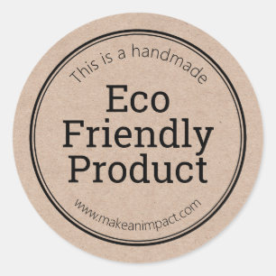 Produit écologique simple Étiquettes Kraft