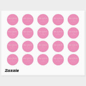 Produit Fait Main Étiquette Rose Tendance Simple (Feuille)