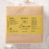 Produit Personnalisable Golden Rustic Étiquette (En situation)