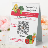 Produit personnalisé Stand Venmo Payer ici Signe (In SItu (Mariage))