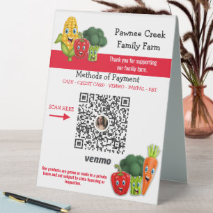 Produit personnalisé Stand Venmo Payer ici Signe