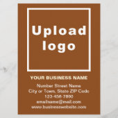 Produits d'affaires et prix sur la carte de menu B (Dos)