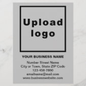 Produits d'affaires et prix sur la carte de menu g (Dos)