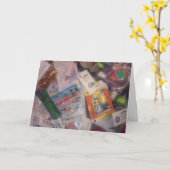 "Produits d'anniversaire" Carte d'anniversaire (Fleur jaune)