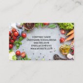 Produits frais | Carte de visite du logo Casquette (Dos)