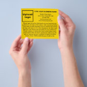 Produits ou services d'affaires sur le prospectus (main)