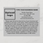 Produits ou services d'affaires sur prospectus gri (Devant)