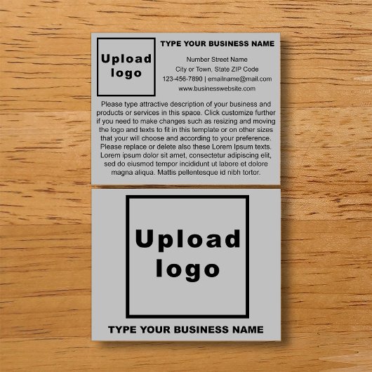 Produits ou services d'affaires sur prospectus gri