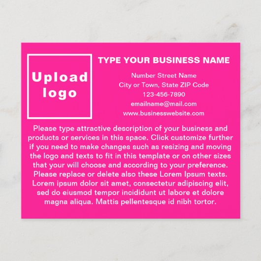 Produits ou services d'affaires sur prospectus ros (Devant)