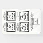 Produits ou services d'affaires sur une bannière b (Horizontal)