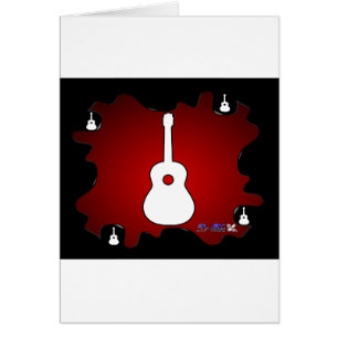 PRODUITS ROUGES D'ARRIÈRE - PLAN DE GUITARE