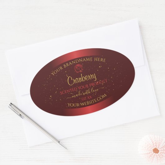 Produits rouges exceptionnels Étiquette Parties sc (Enveloppe)