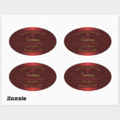 Produits rouges exceptionnels Étiquette Parties sc (Feuille)
