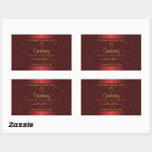 Produits rouges exceptionnels Étiquette Parties sc (Feuille)