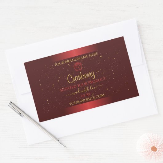 Produits rouges exceptionnels Étiquette Parties sc (Enveloppe)