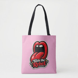 👅🔥 Proef de Rebel – Krachtige Grafische Tote Tas