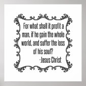 Proef een man Jezus citaat Poster (Voorkant)