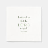 Proef en zie dat de Heer goed is | koekjesuitwisse Servet (Voorkant)