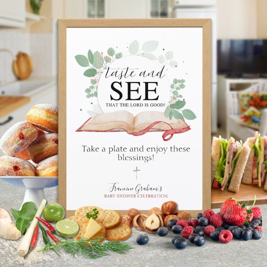Proef en zie dat de Heer goed voedsel is ( Poster