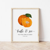 Proef en zie Sinaasappels Bijbelkunst Print