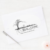 Proef met Stone Oval Sticker (Envelop)