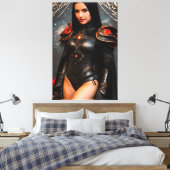 Proef van de wilde Rozen 031 Canvas Afdruk (Insitu (Slaapkamer))