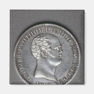 Proef voor een Ruble van Constantine Pavlovich Magneet