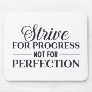 Proef vooruit en perfectioneer niet muismat