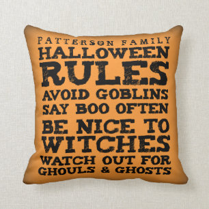 Proefabonnement op gepersonaliseerde halloween Rul Kussen