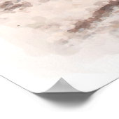 Proefbank bij de Waterverf van het strand Poster (Hoek)