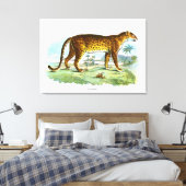 proefdier Leopard Canvas Afdruk (Insitu (Slaapkamer))