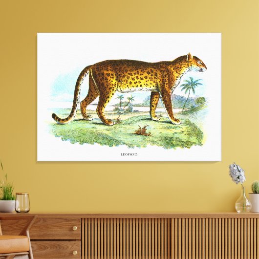 proefdier Leopard Canvas Afdruk (Insitu (Woonkamer))
