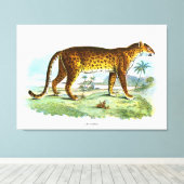 proefdier Leopard Canvas Afdruk (Insitu (Houten vloer))