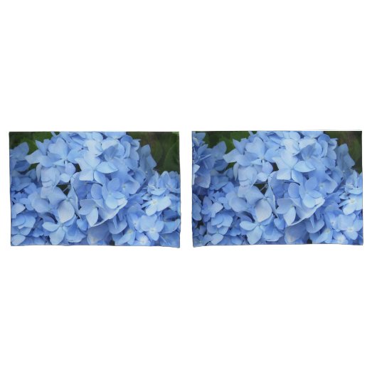 Proefkistjes - Blauwe hydrangeas Kussensloop (Voorkant-Set)