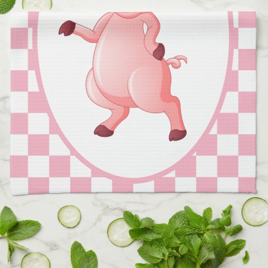 Proefkonijnenliefhebbers voegen tekst toe theedoek (Gevouwen)