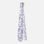  proefmodel voor blauwe Lila Waterverf Stropdas (Voorkant)