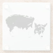 proefonderbreking glazen onderzetter (Achterkant)