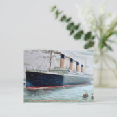 Proefproeven met zee van RMS Titanic Briefkaart (Staand voorkant)