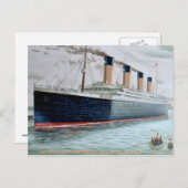 Proefproeven met zee van RMS Titanic Briefkaart (Voorkant / Achterkant)