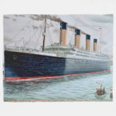 Proefproeven met zee van RMS Titanic Fleece Deken (Voorkant (Horizontaal))