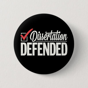 Proefschrift Verdedigd Promovendus Afstuderen Ronde Button 5,7 Cm