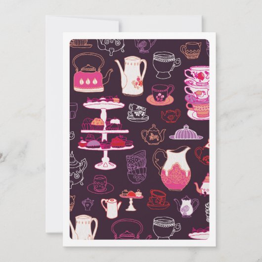 Proefuitnodiging voor hoogtheekkoffie kaart (Voorkant)
